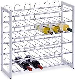 Zeller 27360 Weinregal, Metall verchromt, 68 x