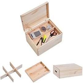 Zeller Aufbewahrungsboxen-Set braun, 1 Set