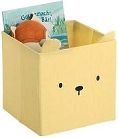 Zeller Bär Aufbewahrungsbox gelb 28,0 x 28,0 x