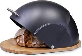 Zeller Brotkasten „schwarz/Bamus“, Holz,