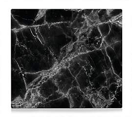 Zeller Herdabdeckplatte, Metall, Marmor schwarz 56 