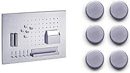Zeller Memoboard, Edelstahl, Silber, 50 x 35 x 1.5 