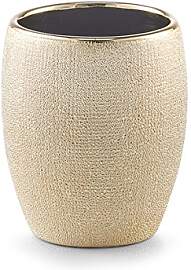 Zeller Zahnputzbecher Glitter, Steinzeug, Gold,
