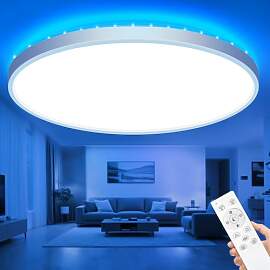 zemty 59CM LED Deckenleuchte Dimmbar mit