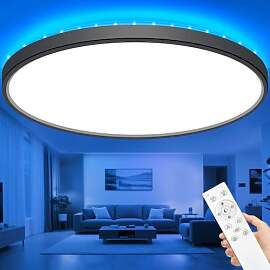 zemty 59CM LED Deckenleuchte Dimmbar mit