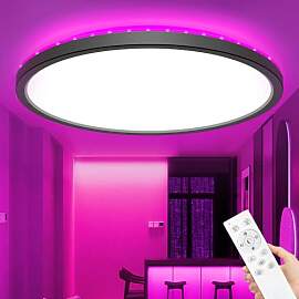 zemty LED Deckenleuchte 50cm, dimmbar 42W 3360LM,