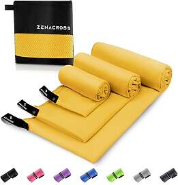 ZENACROSS Mikrofaser Handtuch (3er-Set) -