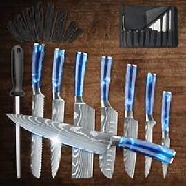 ZENG 8-teiliges Edelstahl-Kochmesser-Set