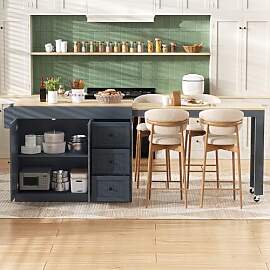 Zenith Living Kücheninsel auf Rollen mit