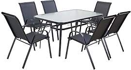 ZENJOY, KINDLY, Gartenmöbel Set mit 6 Stühlen,