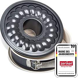 Zenker 7811 Springform Crème Noir mit 2 Böden,