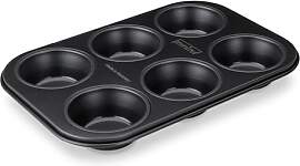 Zenker Perfect Black 6er Muffinform aus Stahlblech 