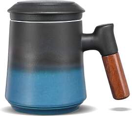 ZENS Teetasse mit Deckel und Sieb, 430ml