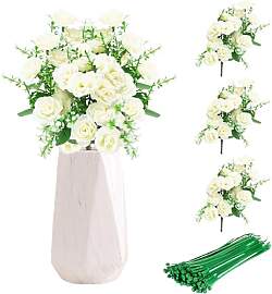 ZenyTra 3 Bund Künstliche Rosen (à 15 Stiele) -