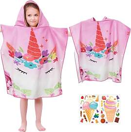 ZenyTra Badeponcho Kinder mit Druckknöpfen |