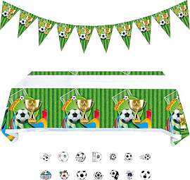 ZenyTra Fußball Pokal Party Dekoration Set,