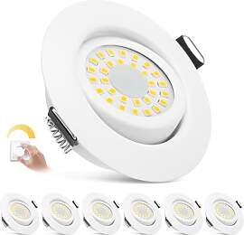 zexhy LED Einbaustrahler 230V Flach Dimmbar LED