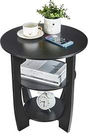 ZEXVIDA Beistelltisch Rund Holz, Couchtisch