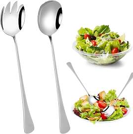 ZFRITP Salatbesteck Edelstahl,Salat Server Set,
