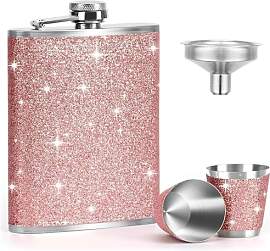 ZHITENG 4 Stück Flachmann Edelstahl, Flask und