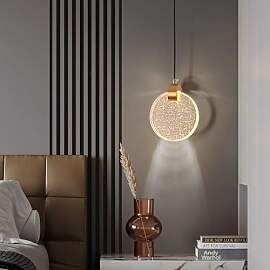 zhxinashu Deckenlampe Gold, Kristall