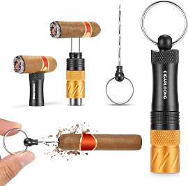Zigarren-Punch-Cutter 4-in-1 tragbar, integriertes 