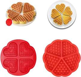 ZIJANG 2 Stück Silikon Waffelform,