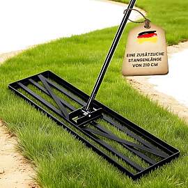 ZIKEBTUY Rasenrechen, 110 x 30 cm,