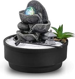 Zimmerbrunnen für den Garten, Zen, Glaskugel,