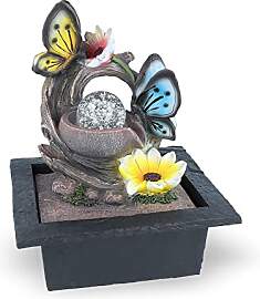 Zimmerbrunnen mit Schmetterling-Motiv,