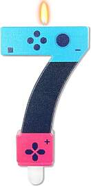 ZingBox Spiel Controller Kerze 7 Geburtstag Junge, 