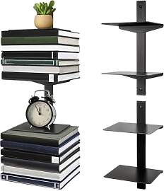 Zinueen 2er Set Schwebendes Bücherregal,