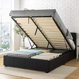 Zinus Maddon Polsterbett 140x200 cm mit Stauraum - 