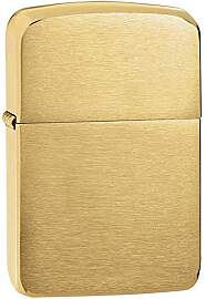 Zippo 1026009 Feuerzeug 1941 Replica Brass Brushed