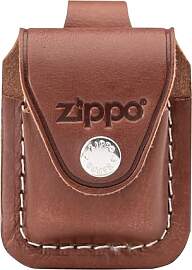 Zippo Ledertasche braun mit Schlaufe