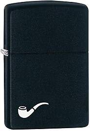 Zippo Sturmfeuerzeug - Black Pipe Lighter, Black