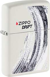 Zippo Sturmfeuerzeug - Drift Design - Weiß Matt - 