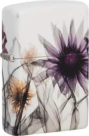 Zippo Sturmfeuerzeug - Flower X-Ray Design - Weiß 