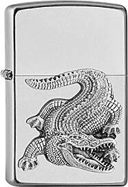 Zippo Sturmfeuerzeug - Krokodil - Emblem -