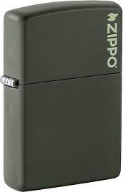Zippo Sturmfeuerzeug - Logo, Green Matte, Color