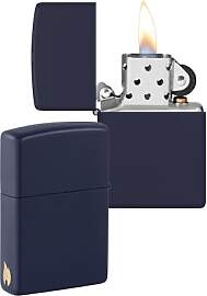 Zippo Sturmfeuerzeug - Navy Matte mit seitlicher