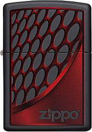 Zippo Sturmfeuerzeug - Red and Chrome Color Image