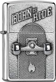 Zippo Sturmfeuerzeug - Skateboard - Emblem -