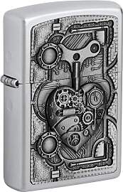 Zippo Sturmfeuerzeug - Steampunk Heart, Satin