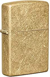 Zippo Sturmfeuerzeug - Tumbled Brass, Base Model - 