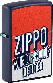 Zippo Sturmfeuerzeug - Windproof Navy Matte Design 