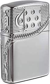 Zippo Sturmfeuerzeug - Zipper, High Polish Chrome, 