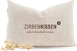 ZirbenFamilie Natur-Dekokissen 30x20cm •