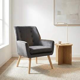 Zirkell Stuhl Schlafzimmer Loungesessel Samt