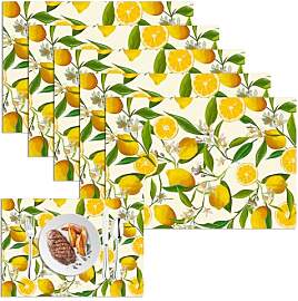 Zitrone Sommer 6er Set Platzsets, 30 x 45cm